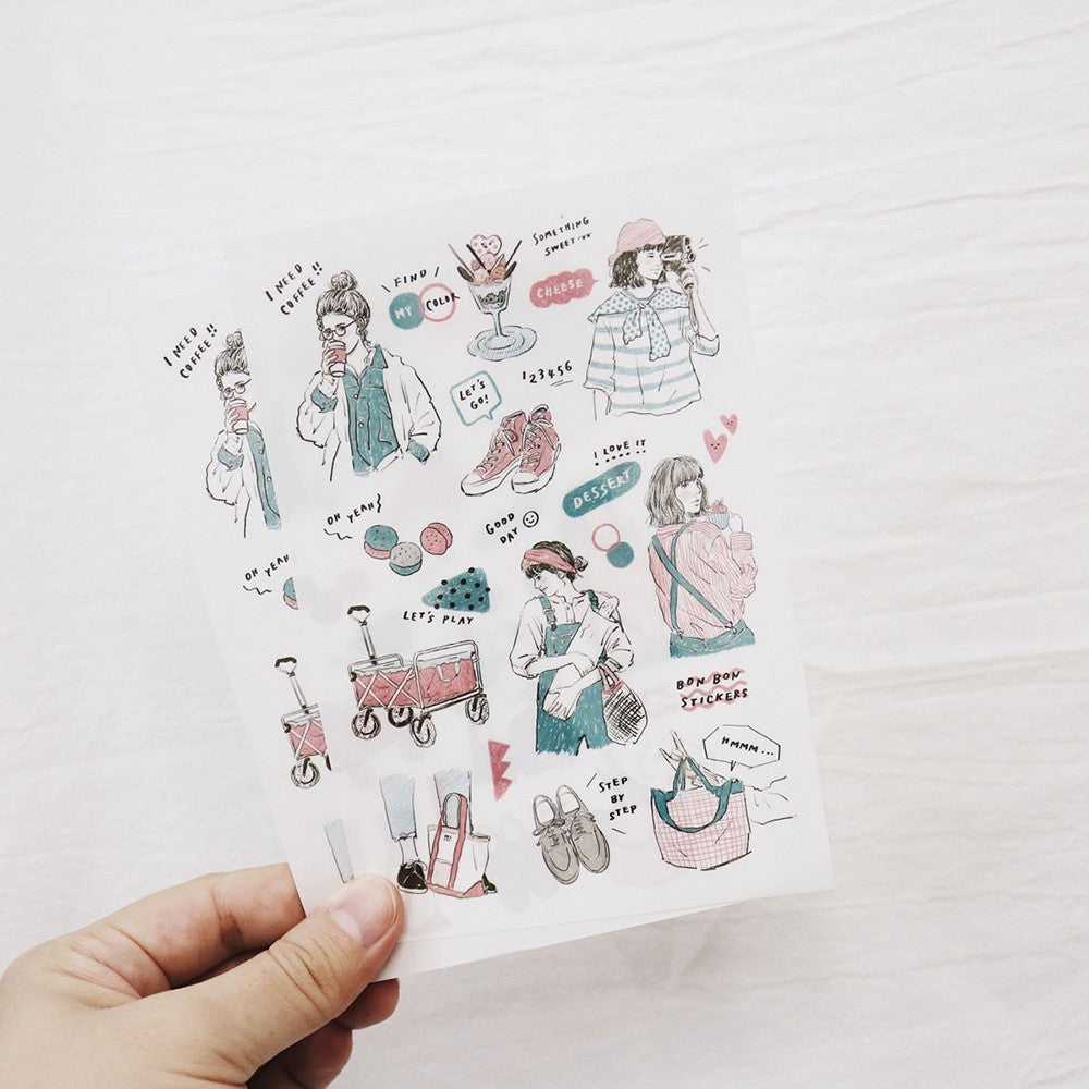Transfer Stickers | My Color - Pink & Blue
