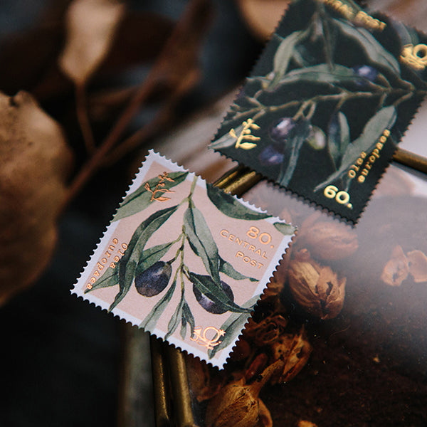 Post Stamp Stickers | Olive Branches