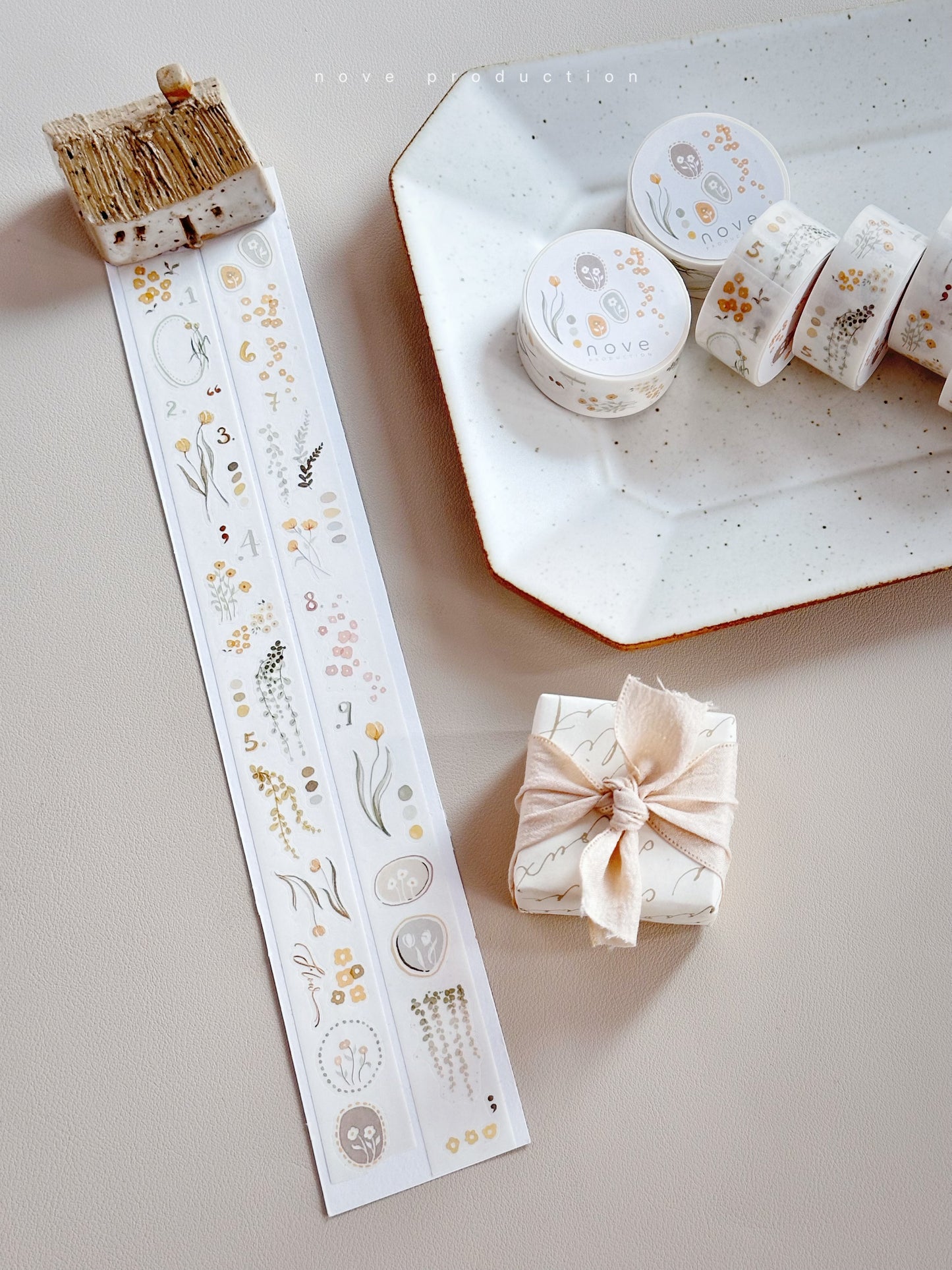 Kiss-cut Washi Tape | Flow (floral) (2cm)