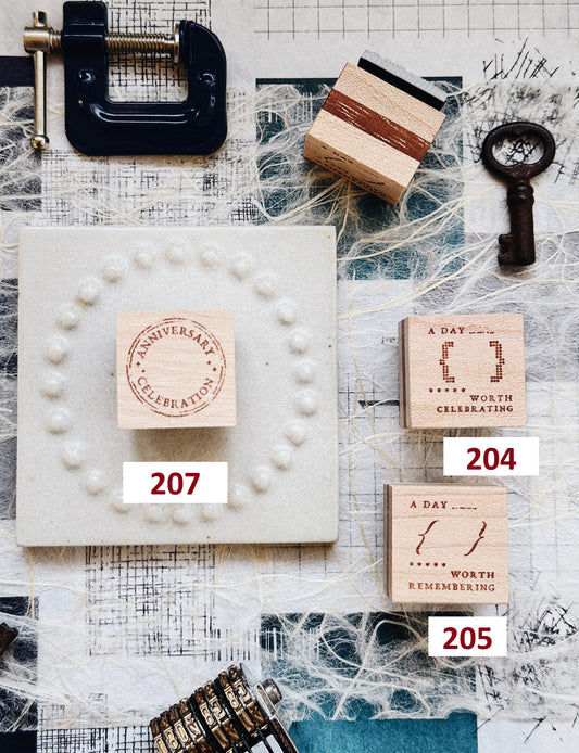 (PRE ORDER) penspapersplanner Stamps | A Series for Festive and Celebration Part 2 (7 designs)