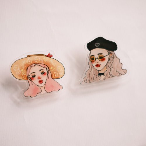 Acrylic clips 2 | Sweet life
