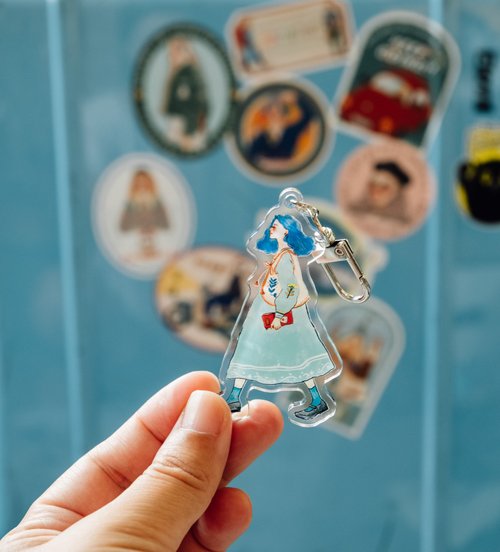 Acrylic pendants | We are moving forward happily