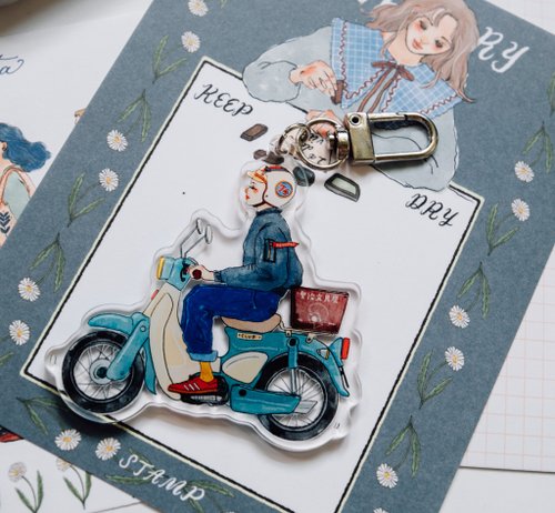 Acrylic pendants | We are moving forward happily