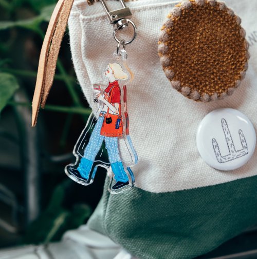Acrylic pendants | We are moving forward happily