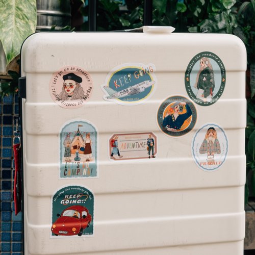 Waterproof stickers | La dolce vita travel agency (with variants)