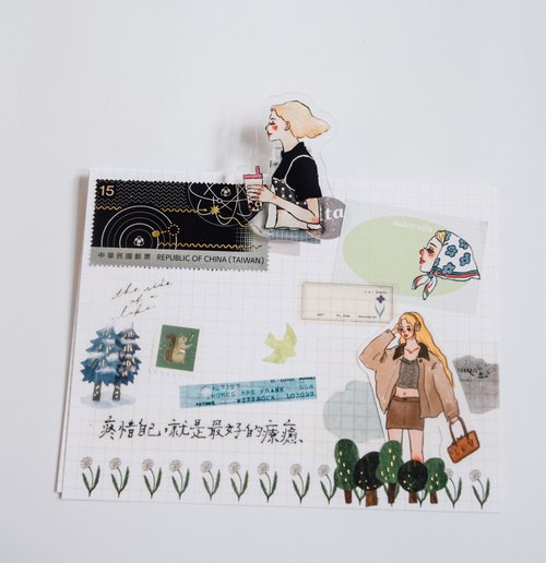 Acrylic clips | We are moving forward happily