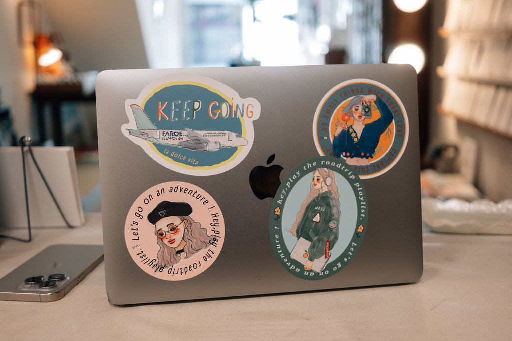 Waterproof stickers | La dolce vita travel agency (with variants)