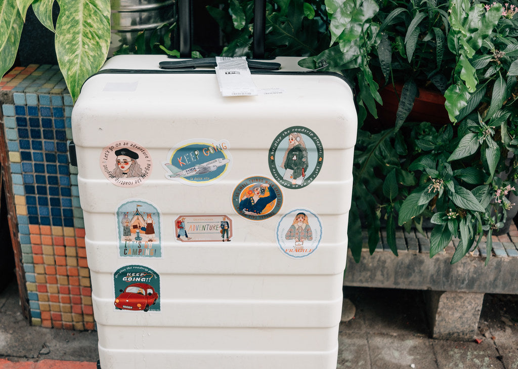 Waterproof stickers | La dolce vita travel agency (with variants)
