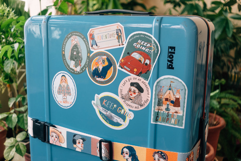 Waterproof stickers | La dolce vita travel agency (with variants)