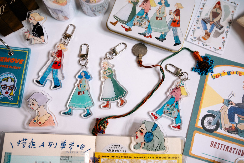 Acrylic pendants | We are moving forward happily
