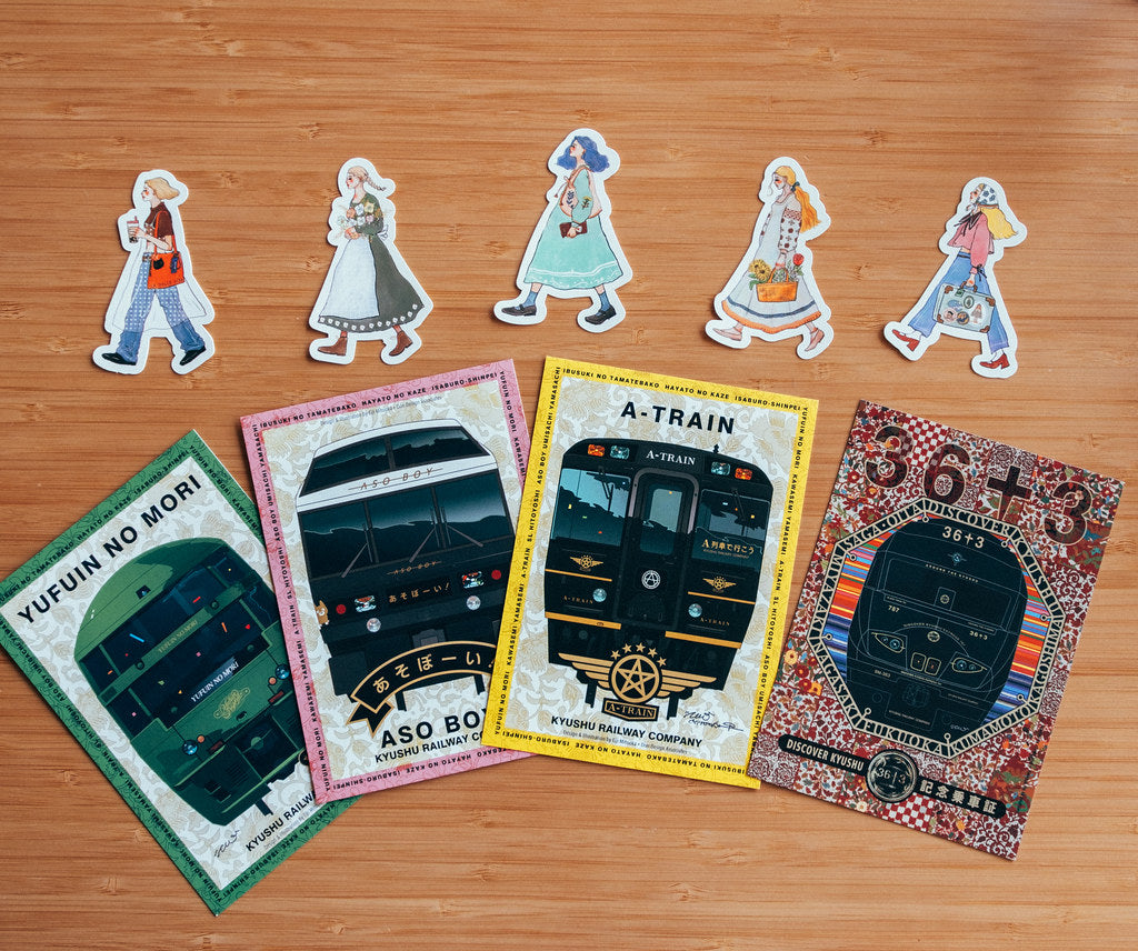 Tin box sticker set | We move forward happily