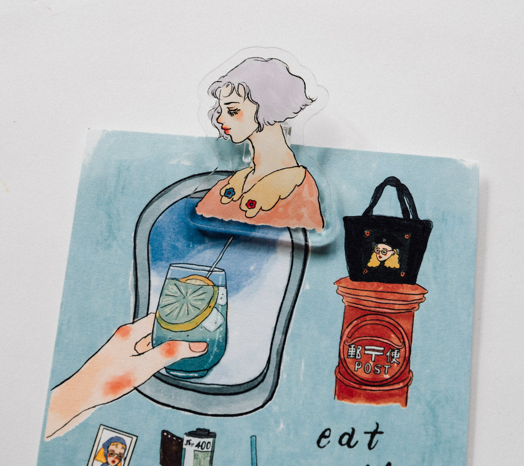 Acrylic clips | We are moving forward happily