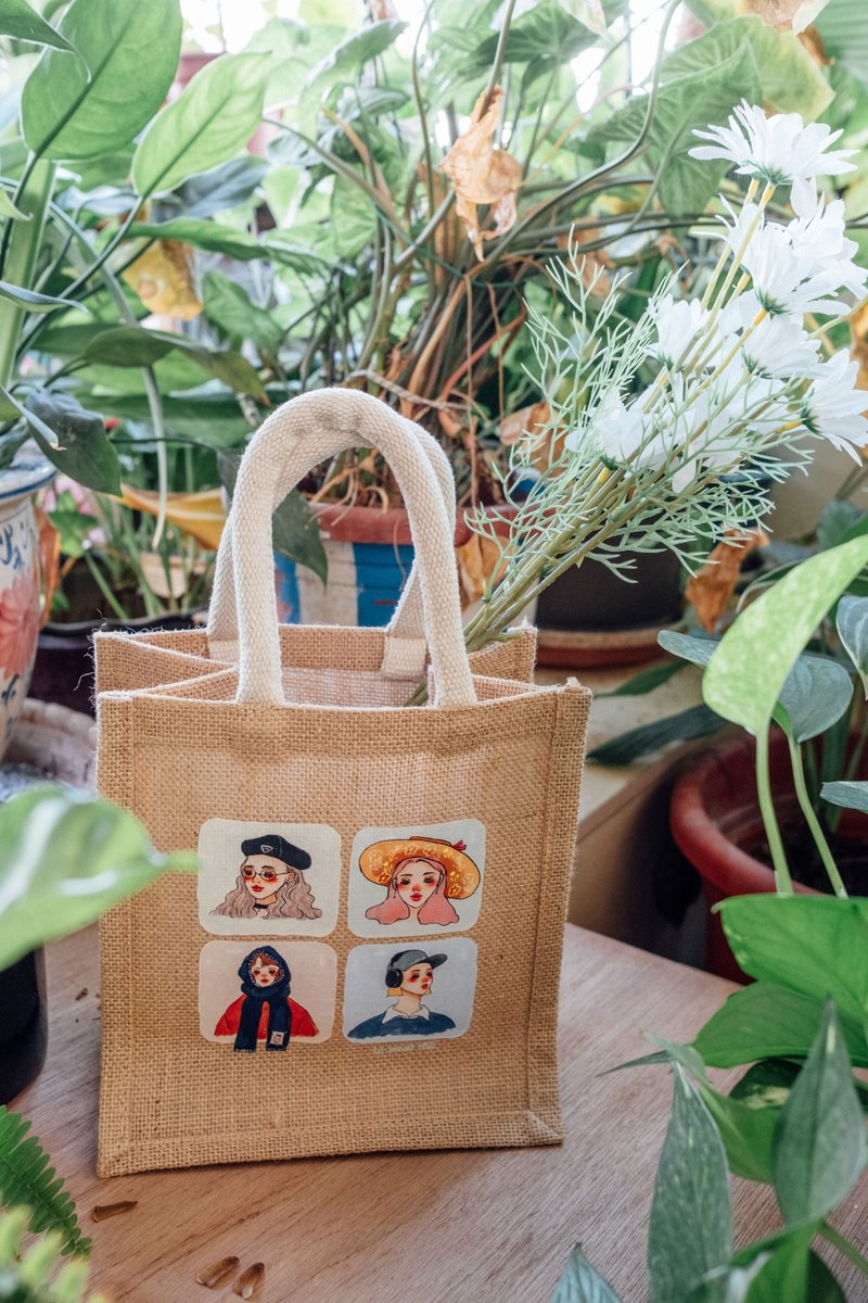 Linen bag | Four seasons girl