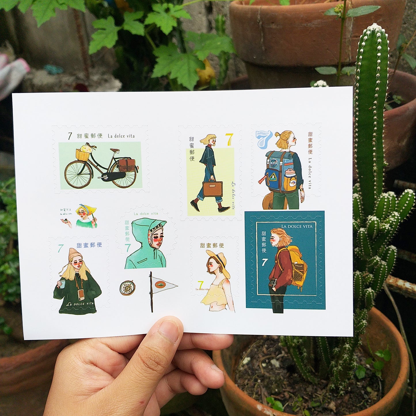 Post Stamp Stickers (with variants)