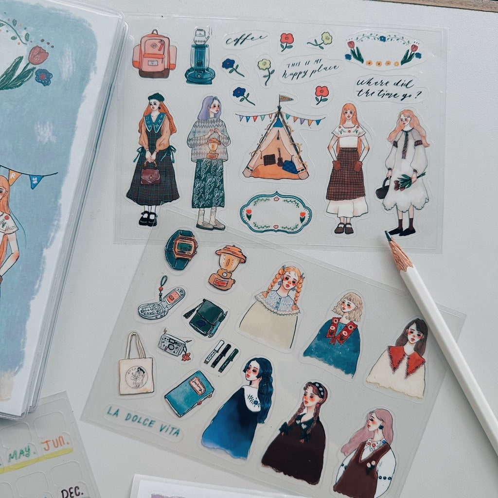 Clear Stickers | Camping life