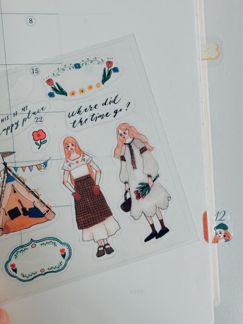 Clear Stickers | Camping life