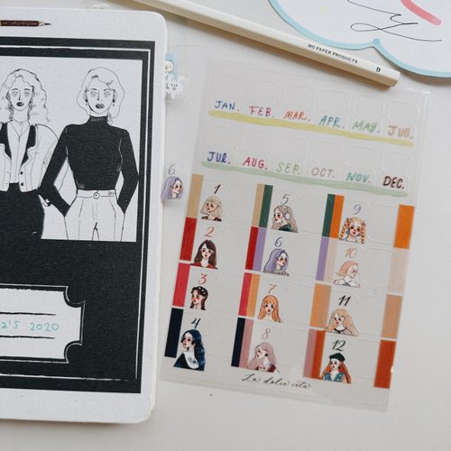 Clear Stickers | Elegant woman gallery (index)