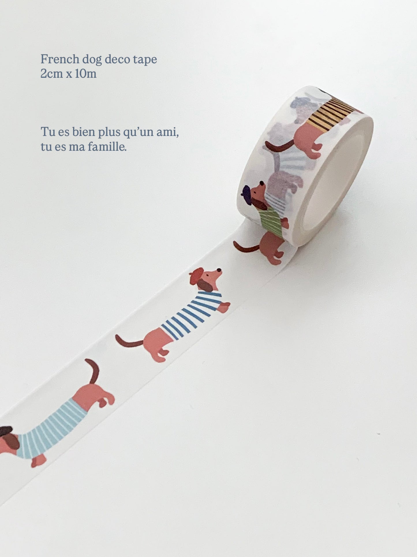 Maison de Summer Washi Deco Tape | French Dog (2cm)