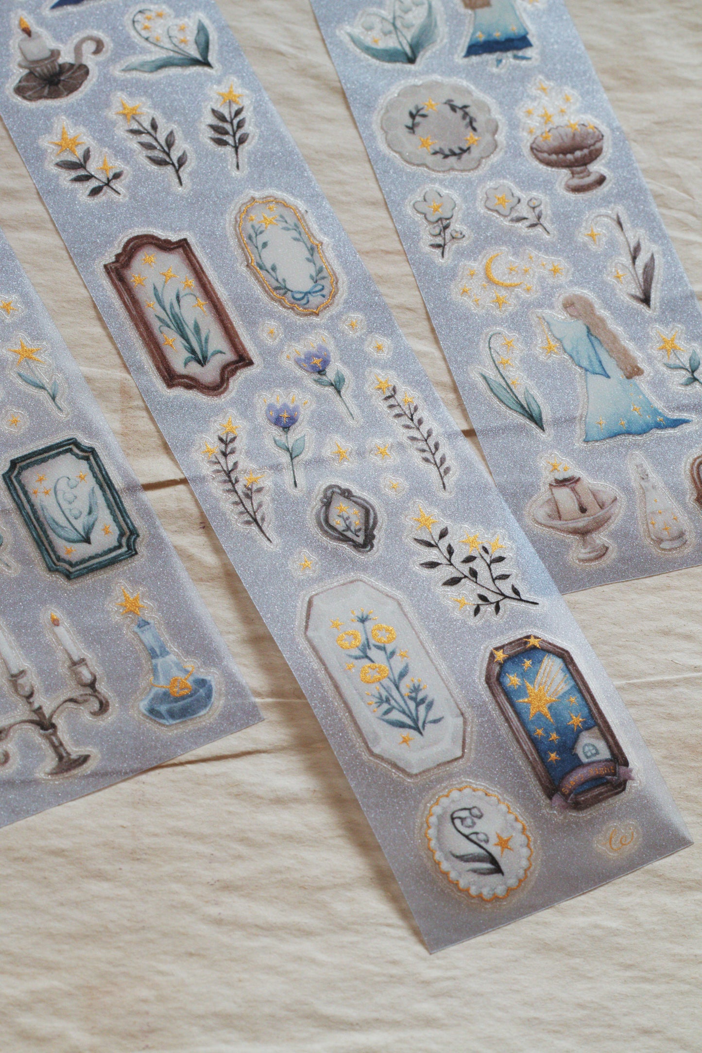 Die-cut PET Tape | Forest Witch Gathering Light (5cm) (with Starry Foil)