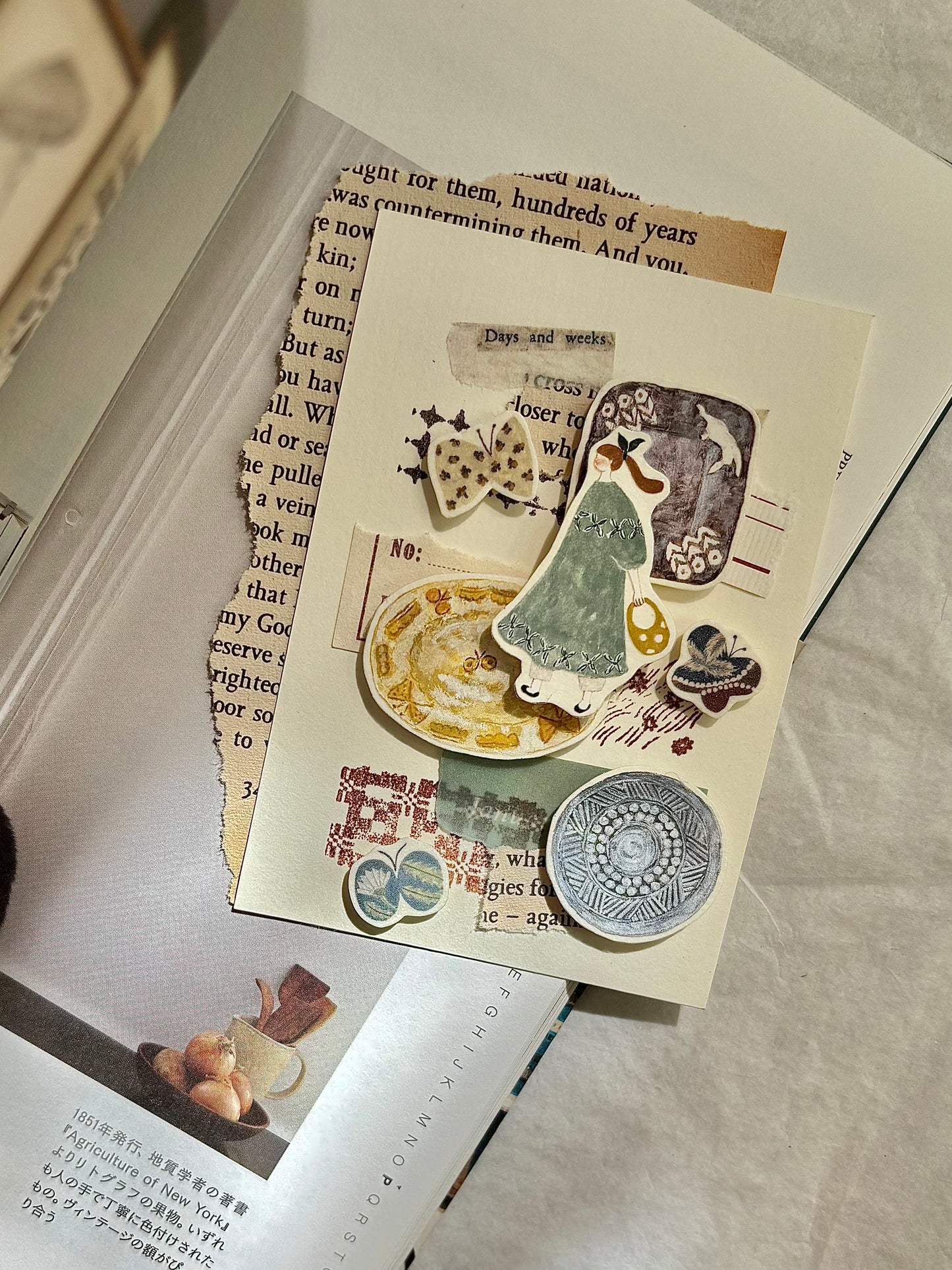 Kiss-cut Glossy PET Tape | Pottery (3.5cm)