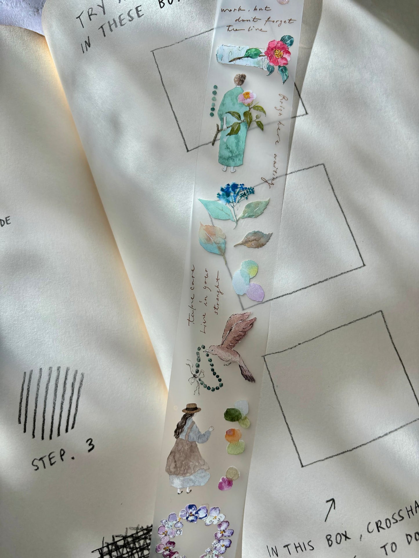 Matte PET Tape |  mini girl 2 (3.5cm)