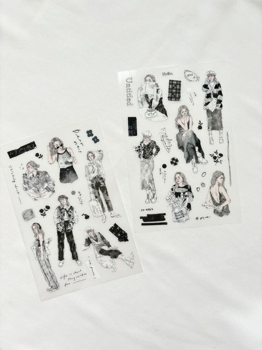 Transfer Stickers | Black
