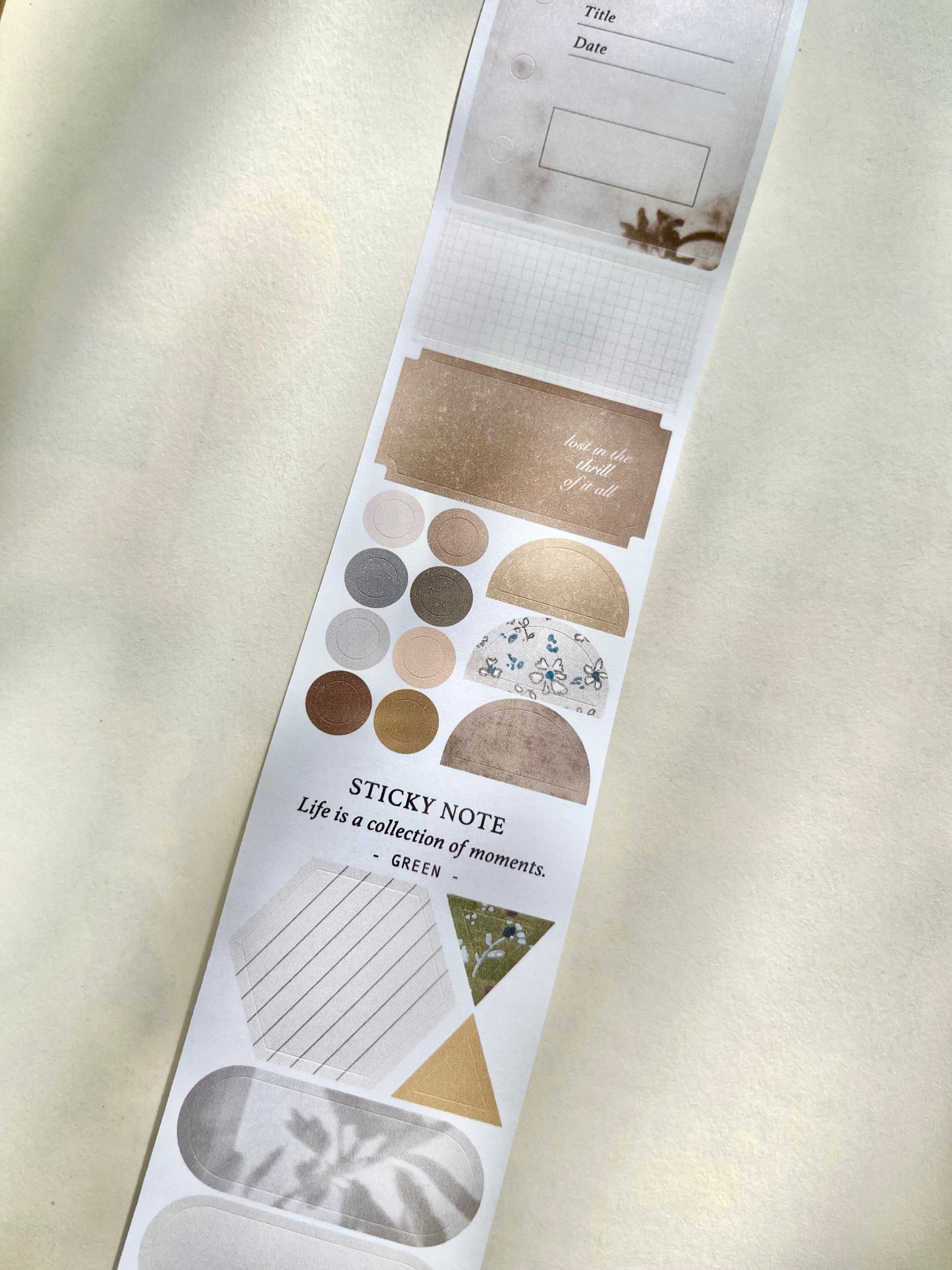 Kiss-cut Paper Tape |  Sticky Note (4.5cm)