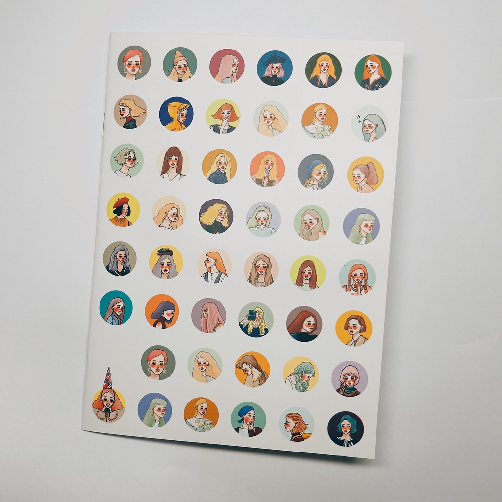 Sticker Collect Book | Girl circle stand