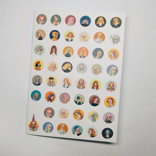 Sticker Collect Book | Girl circle stand