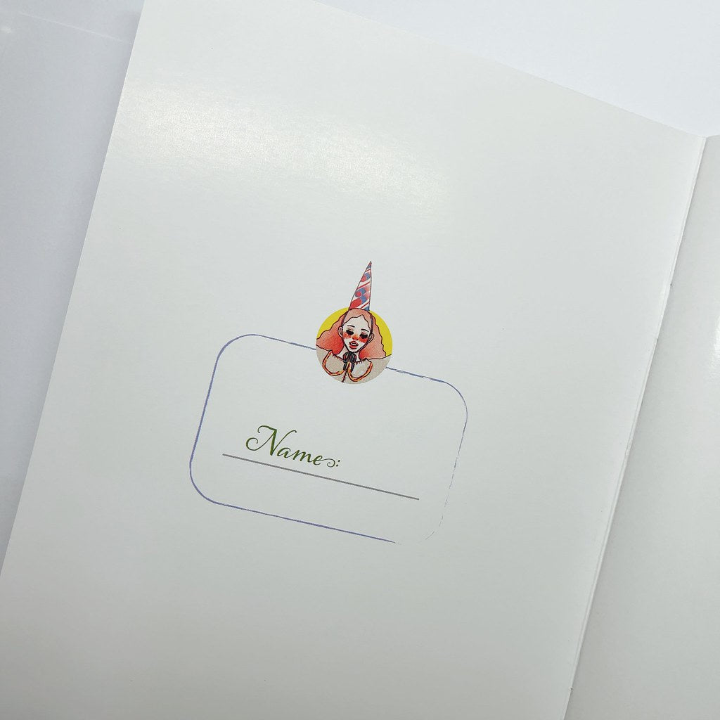 Sticker Collect Book | Girl circle stand