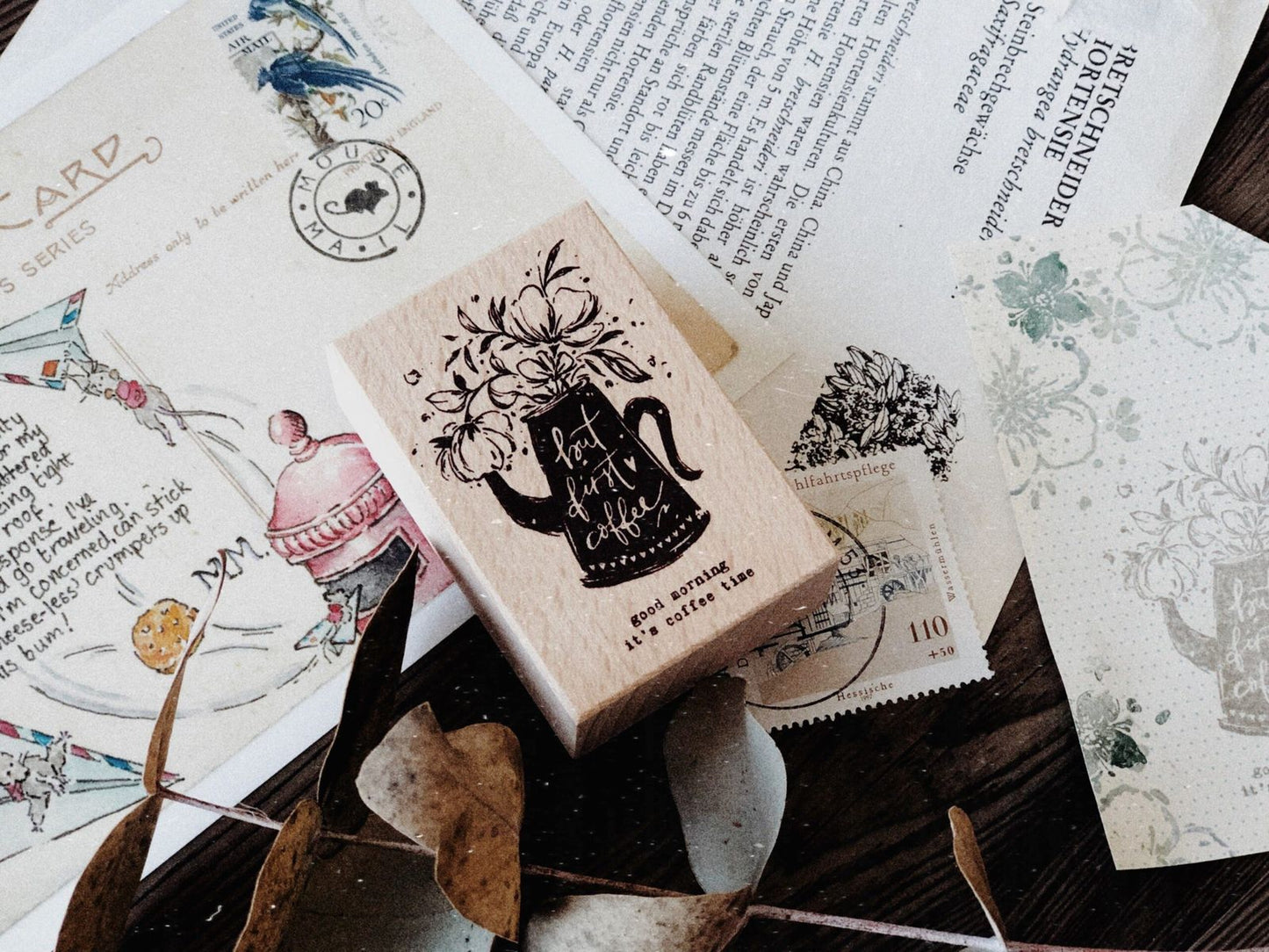 Stamps | Botanic Stamp – but first coffee