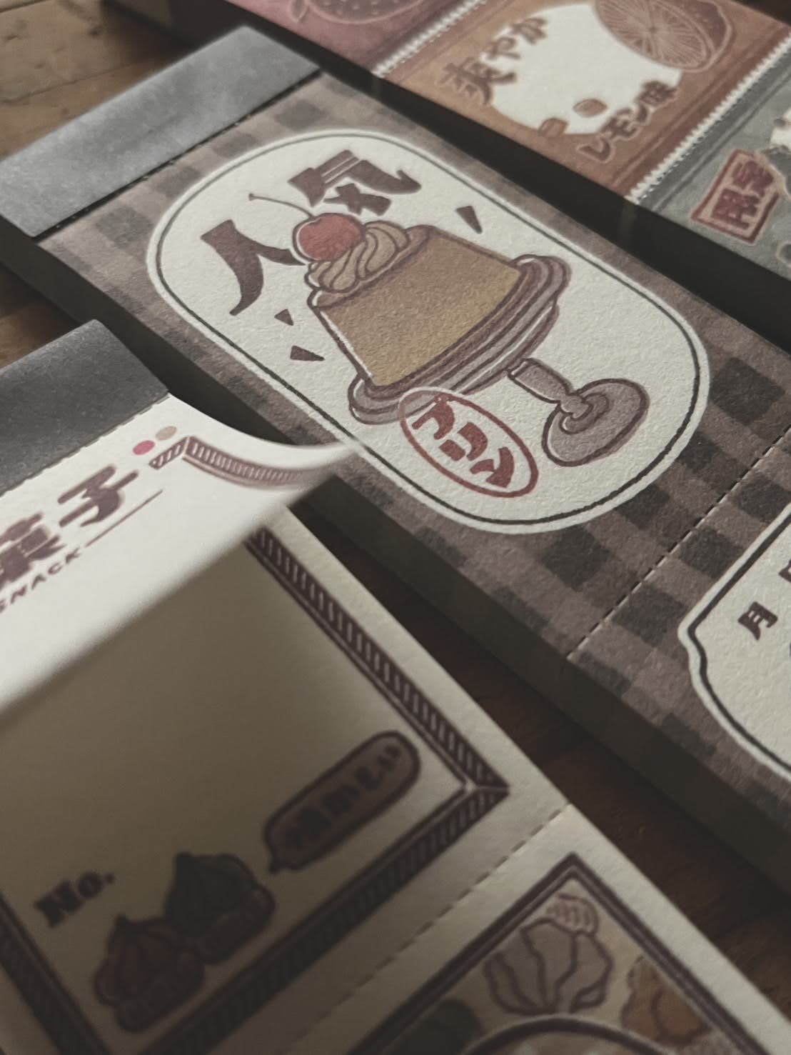 Memo | Letter Paper Pad (Snack, Pudding, Fruit candy)