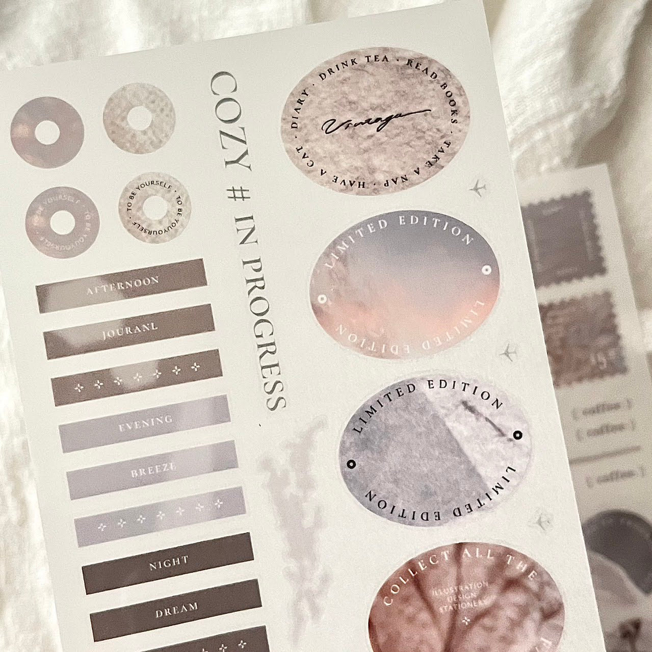 Print-on Sticker | COZY # in progress (Vol.1 & Vol.2)