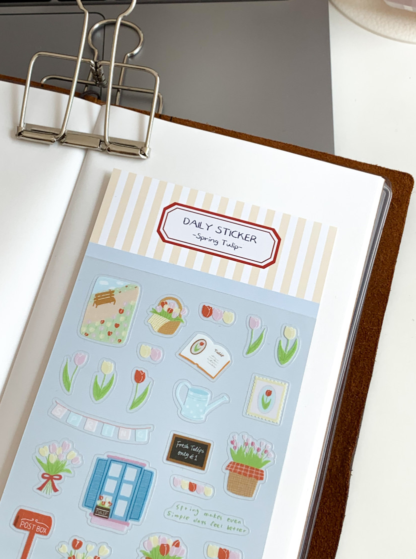 Stickers | Daily Sticker - Spring Tulip (PET)