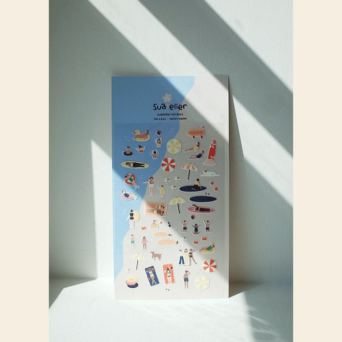 Daily Deco Stickers | 1111 swim swim
