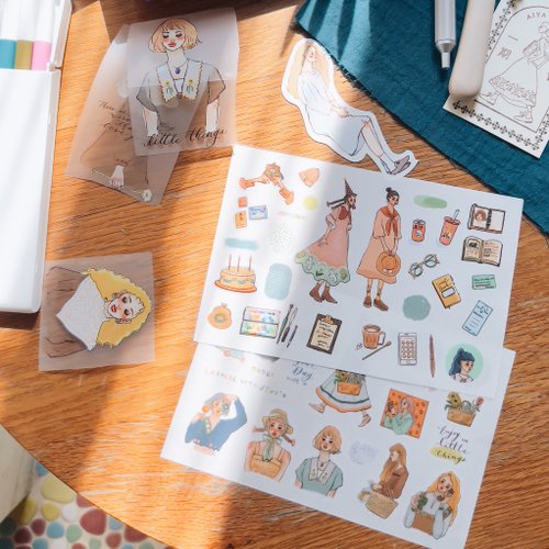 Transfer Stickers | A song of hundred blooms