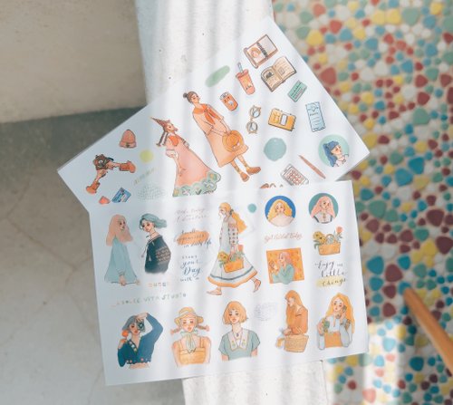 Transfer Stickers | A song of hundred blooms