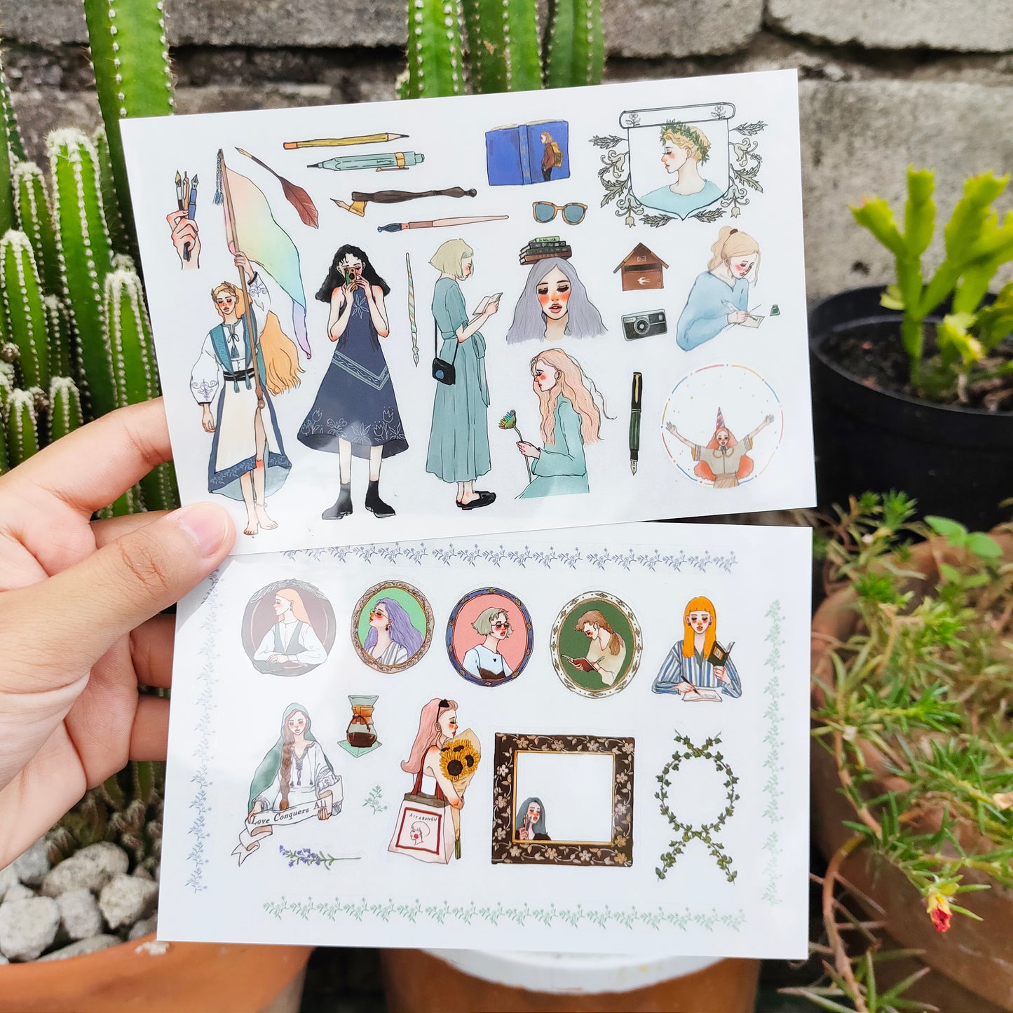 Transfer Stickers | Literary girl