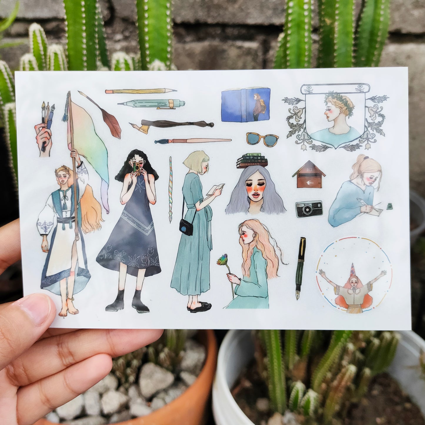 Transfer Stickers | Literary girl