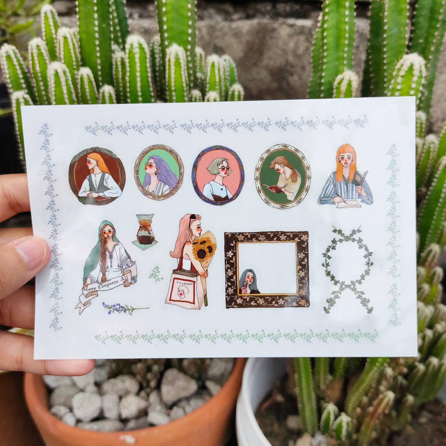 Transfer Stickers | Literary girl