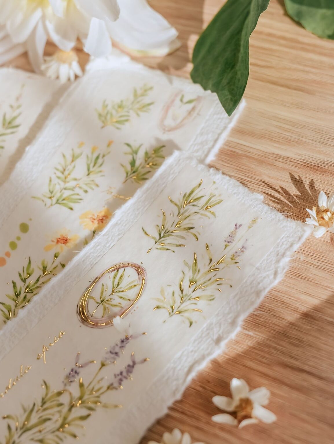 (PRE ORDER) Washi Tape | A Year of Blossom Summer (5cm) (with Gold Foil)