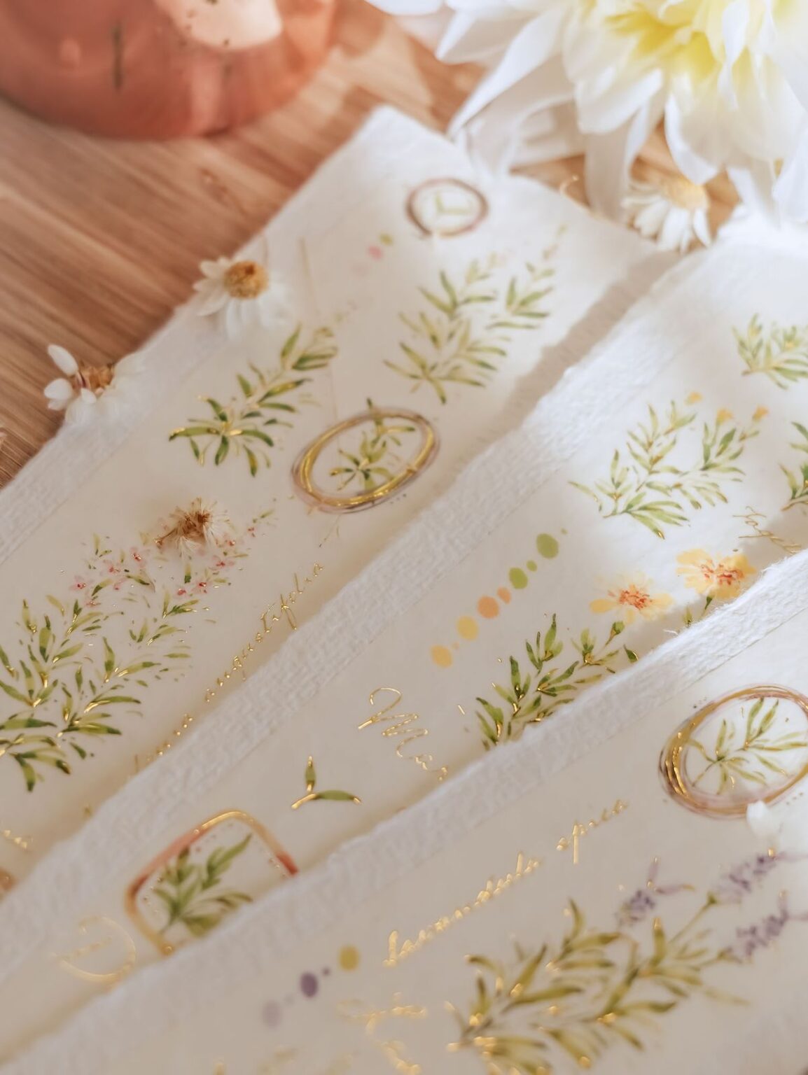 (PRE ORDER) Washi Tape | A Year of Blossom Summer (5cm) (with Gold Foil)