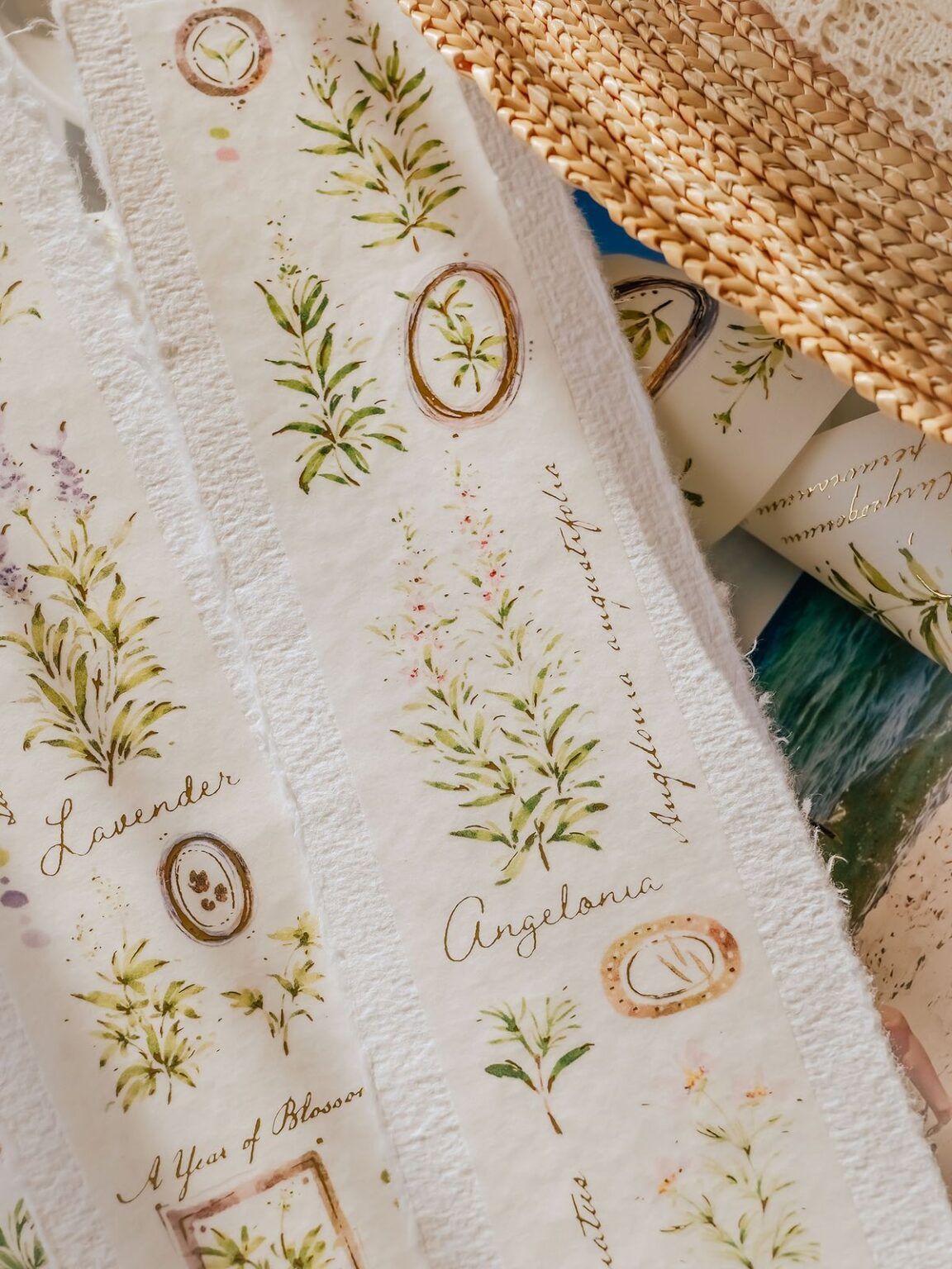 (PRE ORDER) Washi Tape | A Year of Blossom Summer (5cm) (with Gold Foil)
