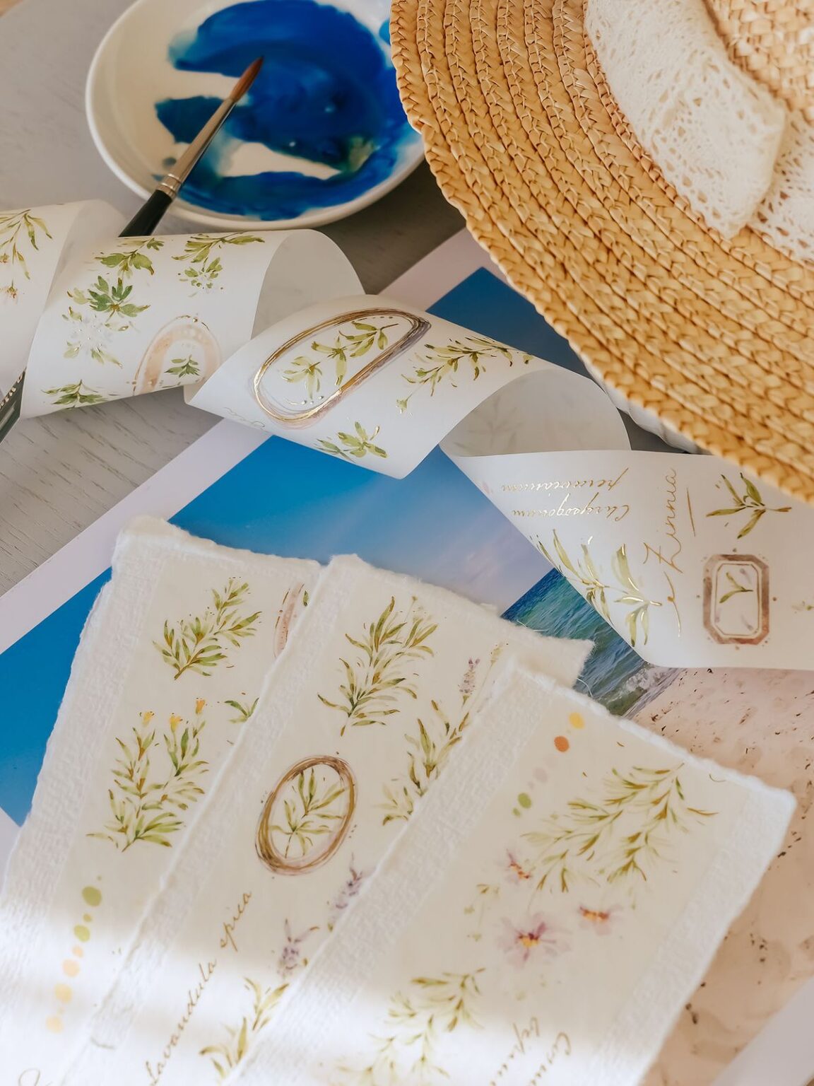 (PRE ORDER) Washi Tape | A Year of Blossom Summer (5cm) (with Gold Foil)