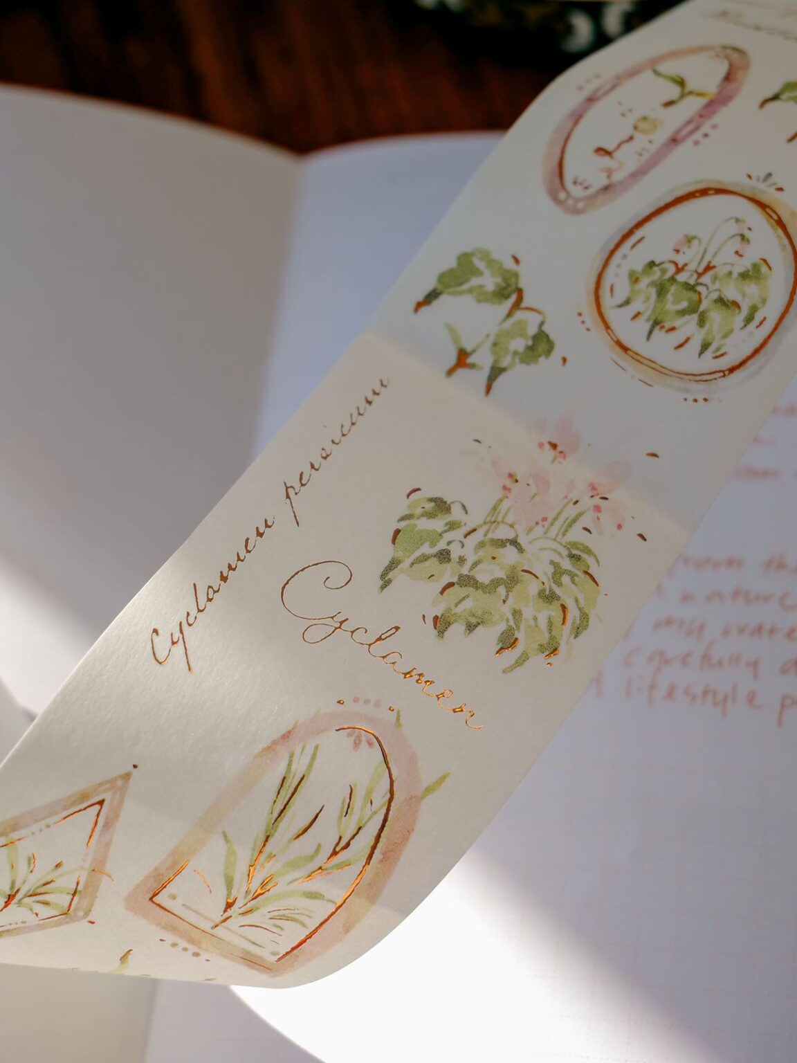 (PRE ORDER) Washi Tape | A Year of Blossom Winter (5cm) (with Glitter Foil)
