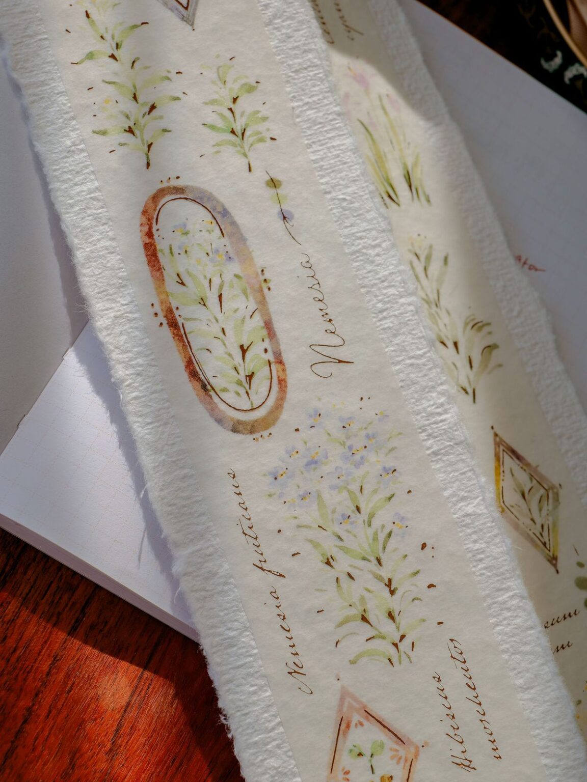(PRE ORDER) Washi Tape | A Year of Blossom Autumn (5cm) (with Bronze Gold Foil)