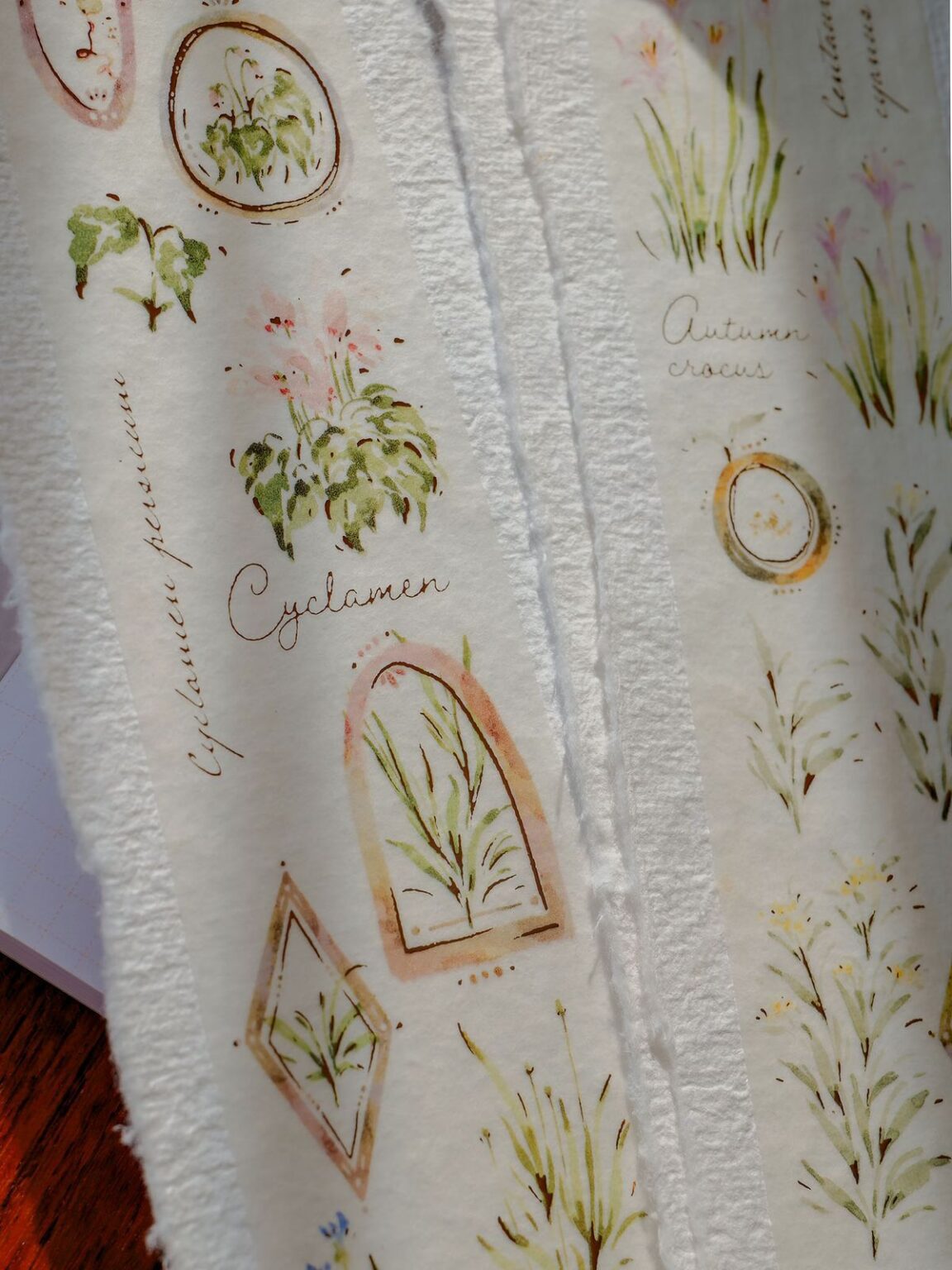 (PRE ORDER) Washi Tape | A Year of Blossom Autumn (5cm) (with Bronze Gold Foil)