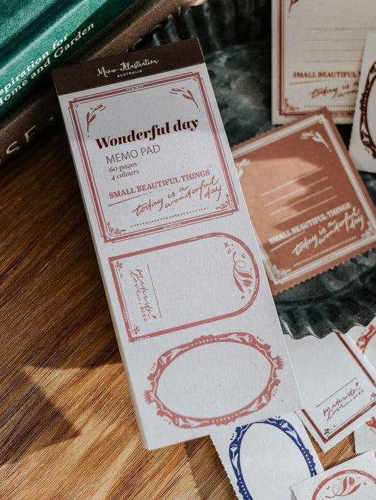 Memo Pad | Wonderful Day