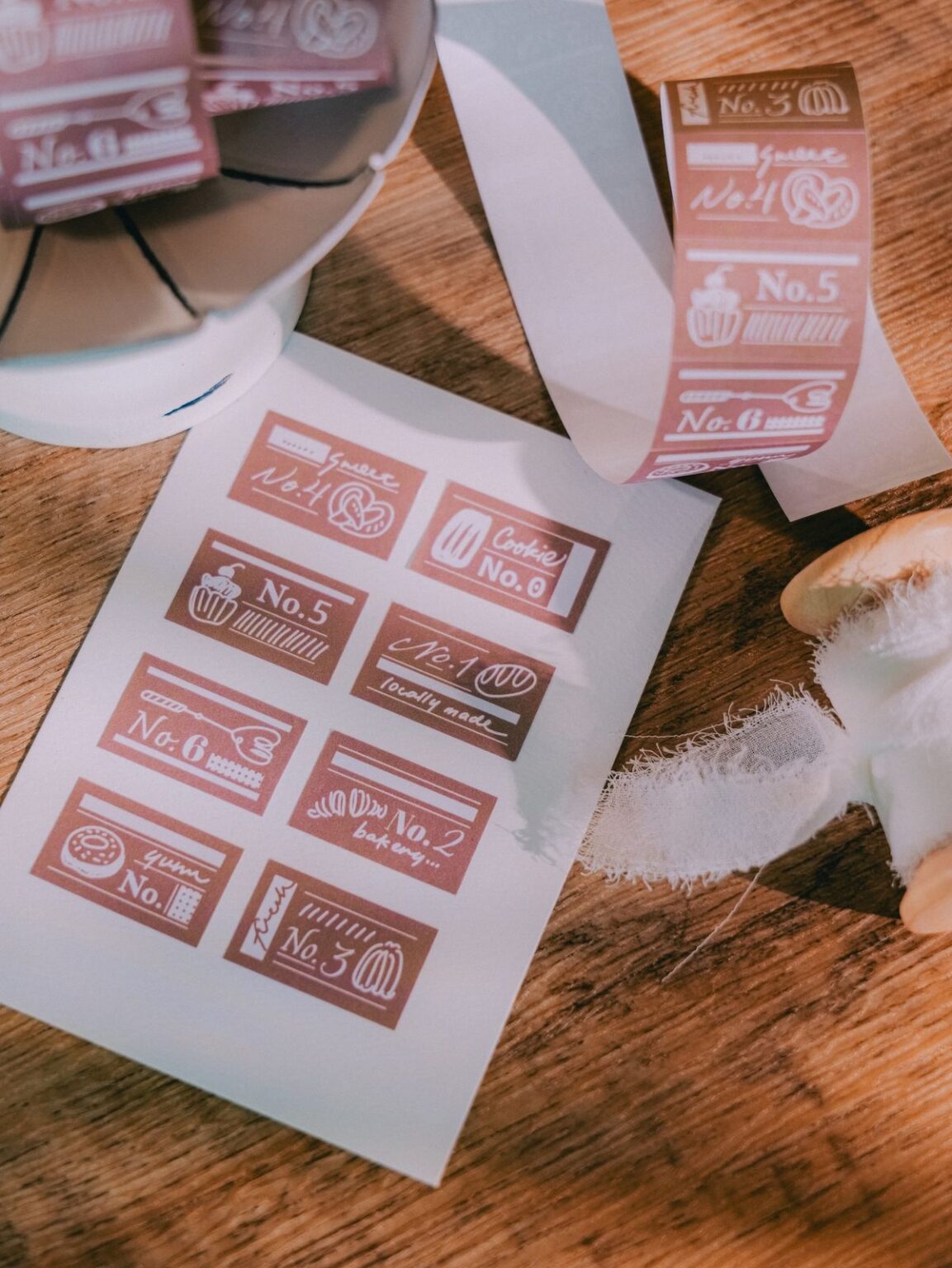 (PRE ORDER) Label Sticker Roll | Yum Yum Patisserie (3cm)