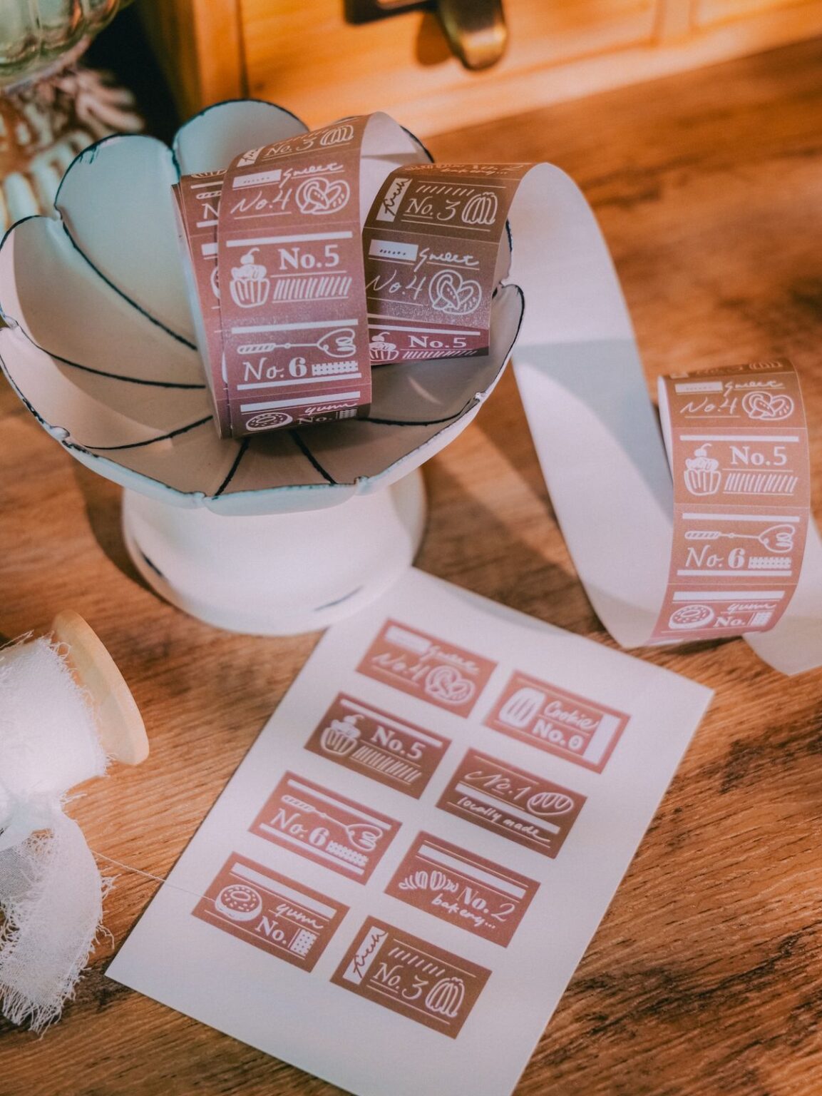 (PRE ORDER) Label Sticker Roll | Yum Yum Patisserie (3cm)